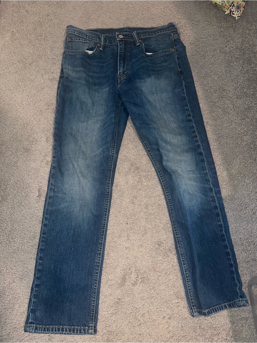 Levi’s Men's Classic Straight Fit Blue Denim Jeans
